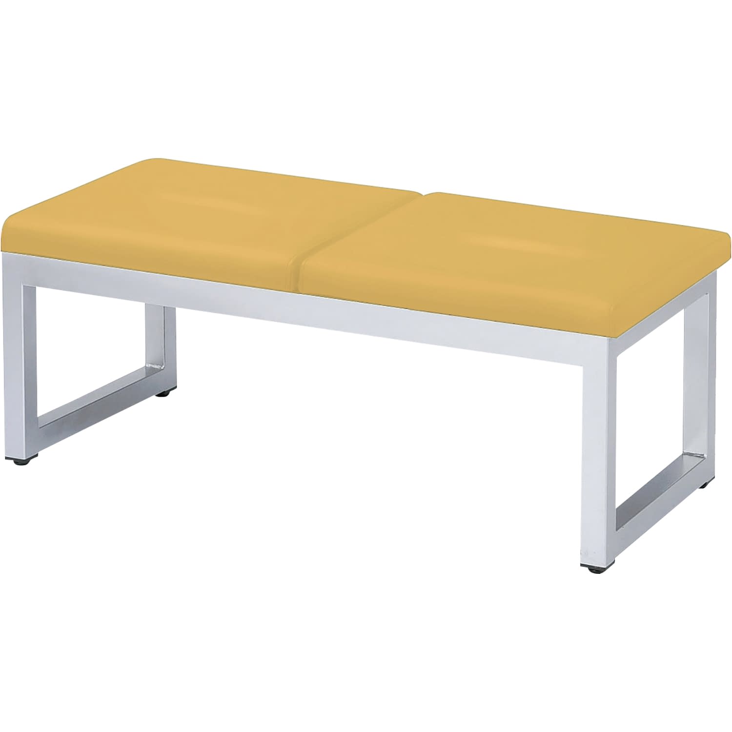 ロビーチェアー 25-7368-0007 マスタードイエロー ニシキ工業 RF-12(1200X480X400)