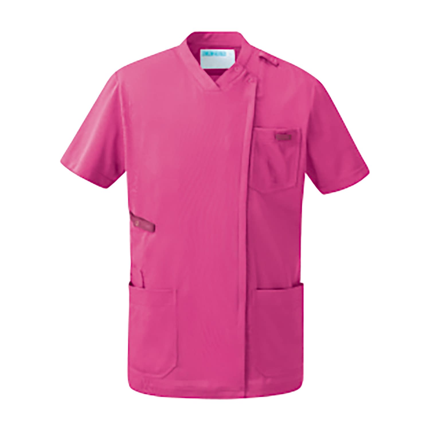 スクラブジャケット半袖(男女兼用) 25-6588-0303 M レジェイラ KZN715-25(カシス)