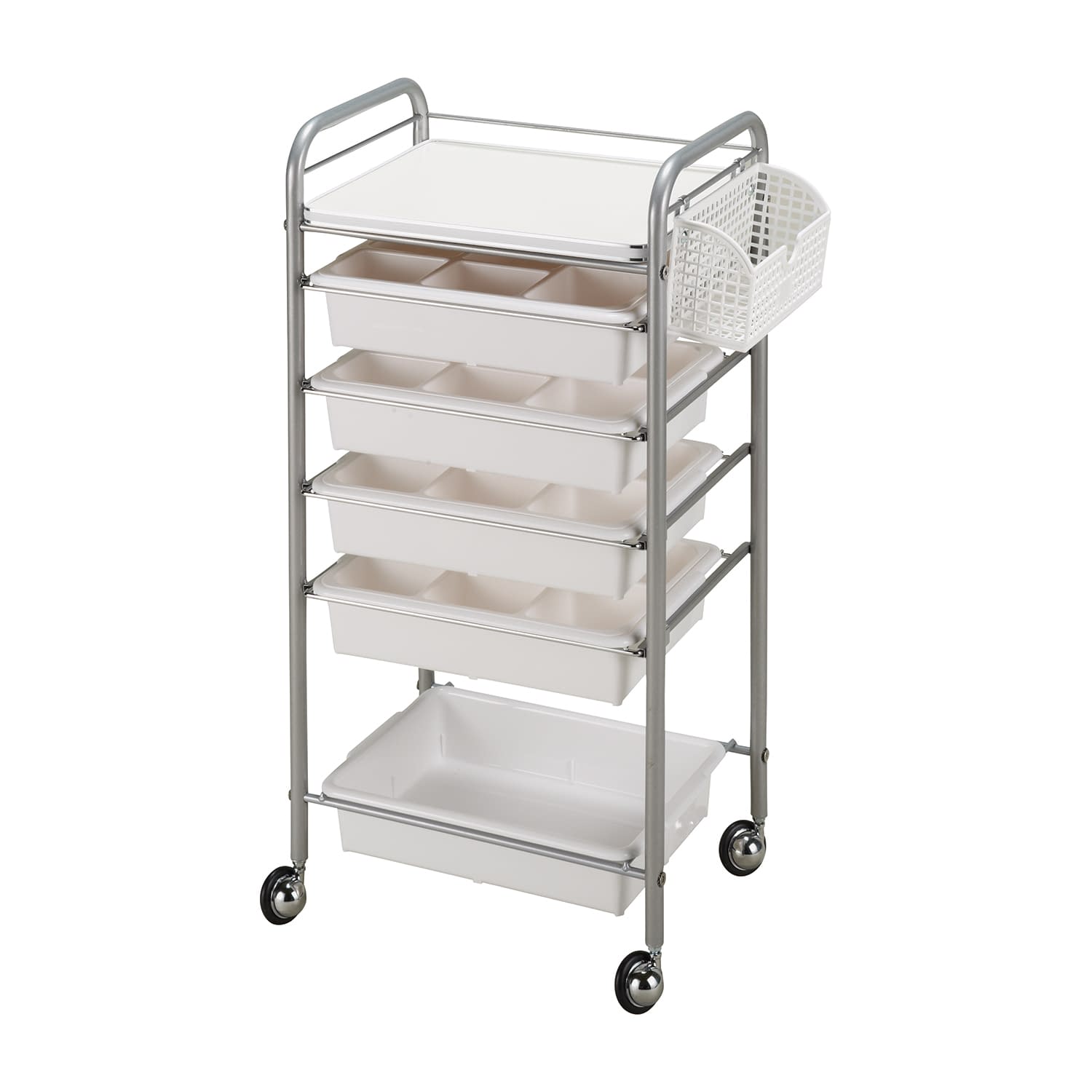 アプリワゴン(仕切りケースタイプ) 回診車 25-5850-00 MATSUYOSHI 024(ホワイト)