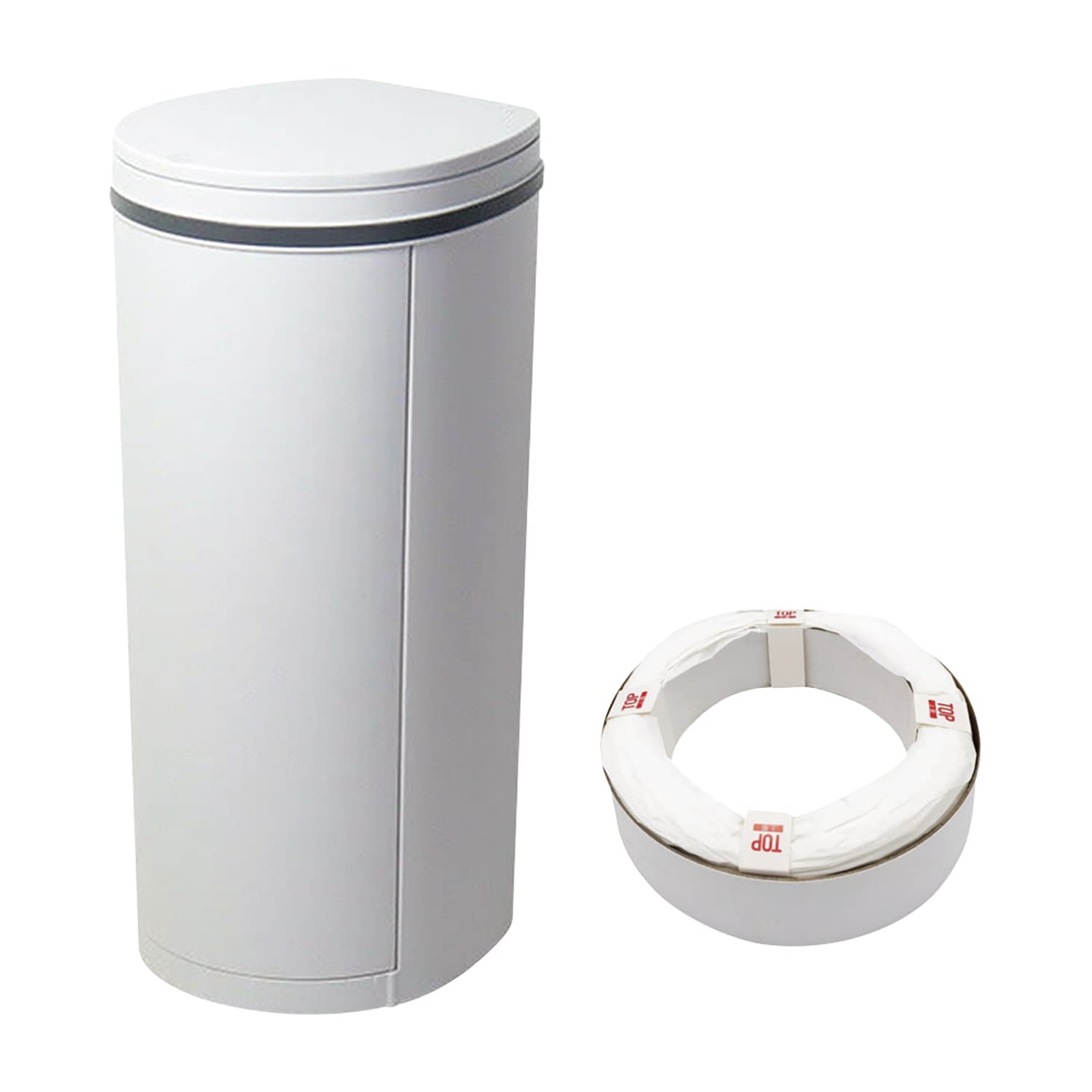 デオペール(おむつ処理ポット)21L 標準 25-7269-00 V&A 80101-B01A(ライトグレー)