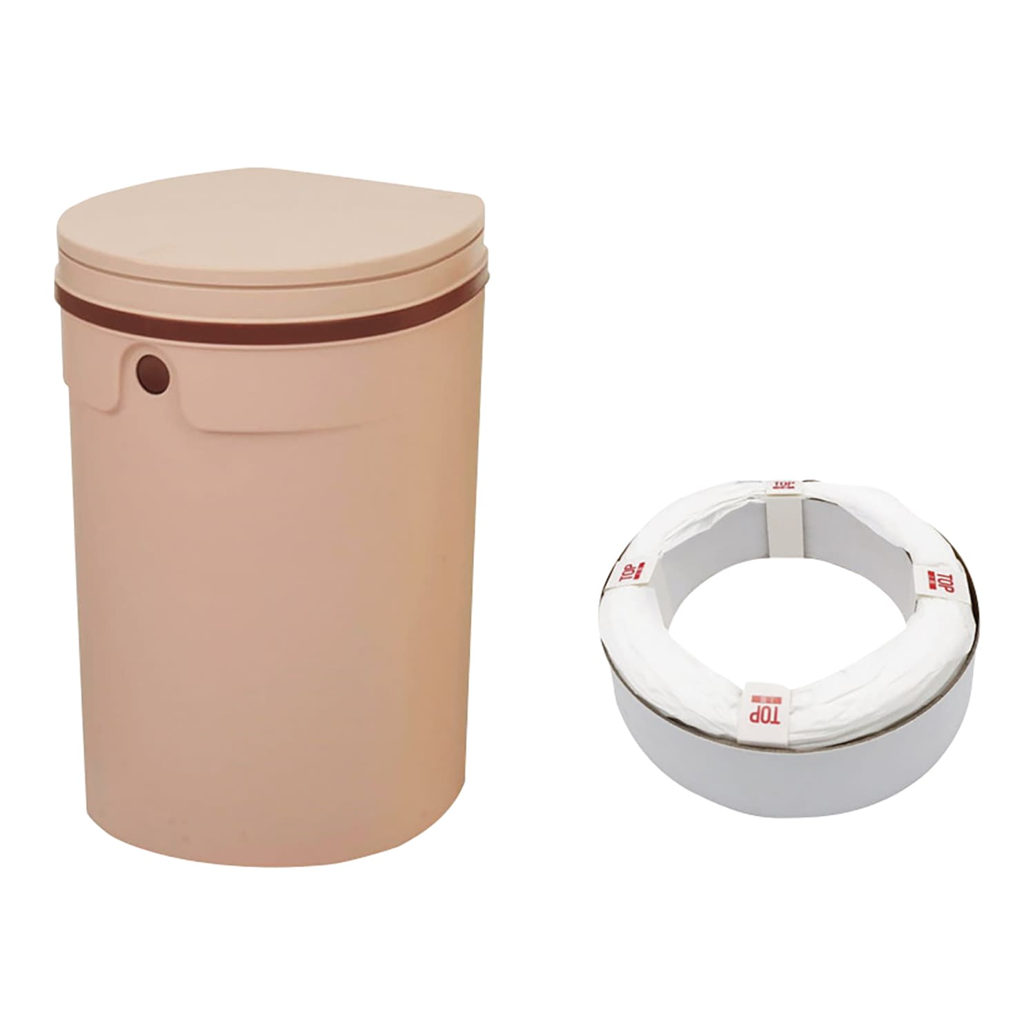 デオペール(おむつ処理ポット)12L ミニ 25-7269-04 V&A JT7556(ライトピンク)