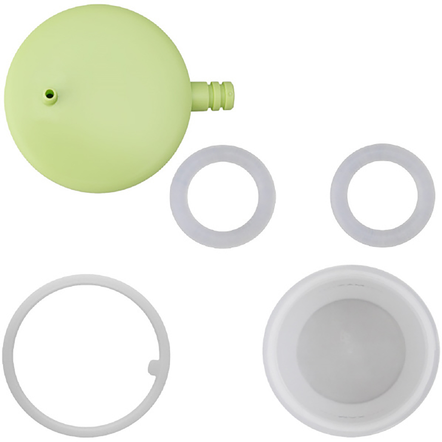 鼻水吸引器用吸引ボトルセット 25-4795-11 ドリテック ZHK100GNBO(グリーン)