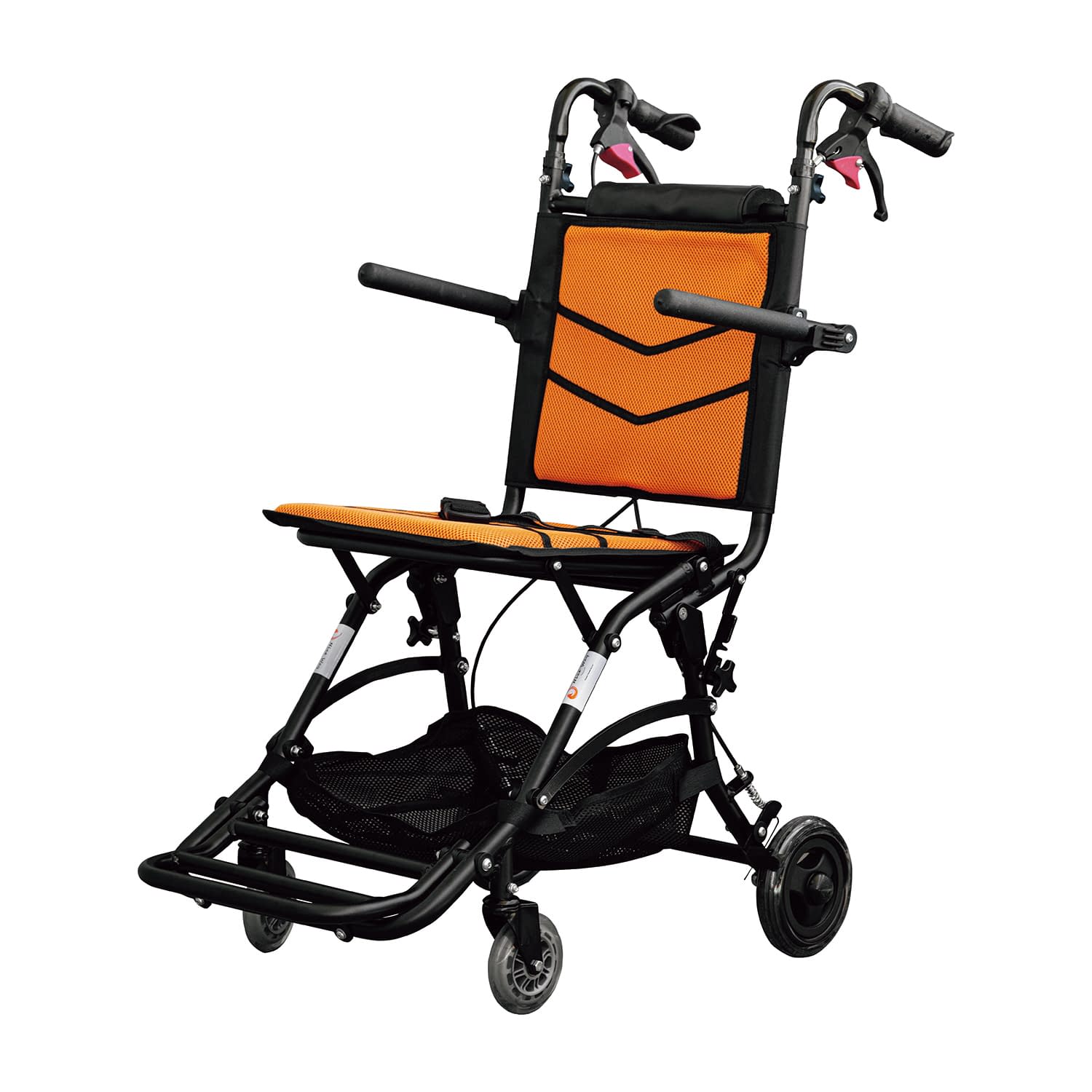 車いすナイスウェイ10介助式・アルミ 車いす(アルミ製) 25-5108-00