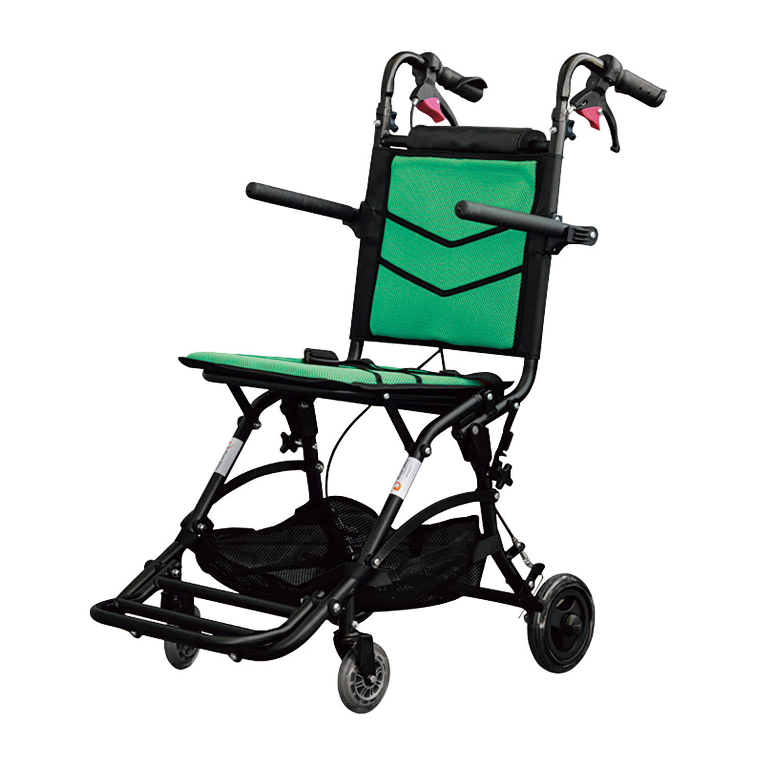 車いすナイスウェイ10介助式・アルミ 車いす(アルミ製) 25-5108-00