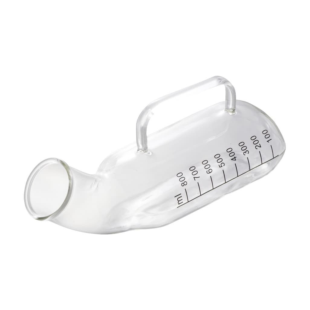 新・硝子尿器(男性用) 男性用 尿瓶 20-3395-00 西部 800CC