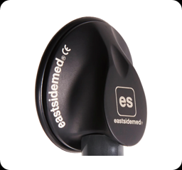 音響特性の高いステンレス製のチェストピース 形状