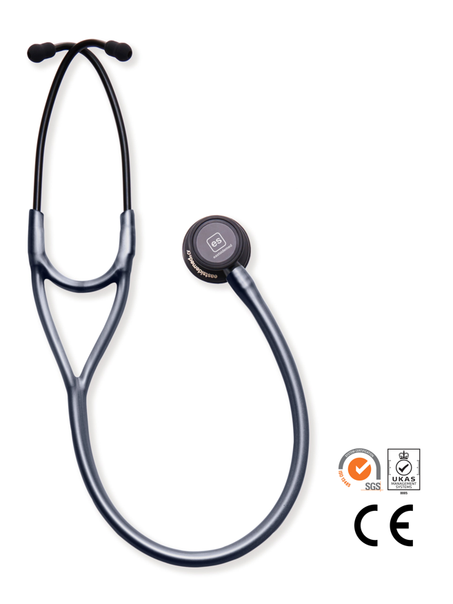 聴診器と認証ロゴ